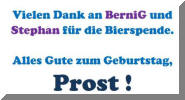 Danke an Berni und Stephan